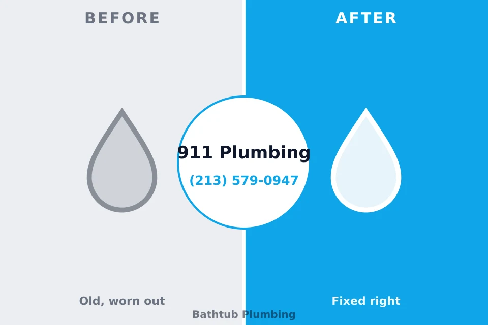 Before and after: plumbing repair Sneads Ferry, NC